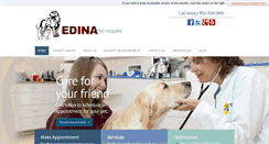 Desktop Screenshot of edinapethospital.com