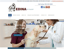 Tablet Screenshot of edinapethospital.com